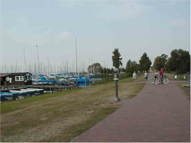 Radweg am Hafen